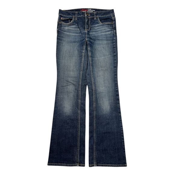 Tommy Hilfiger Hope Boot Cut High Rise Denim Jeans Dark Wash Womens 2 Short - Picture 1 of 5